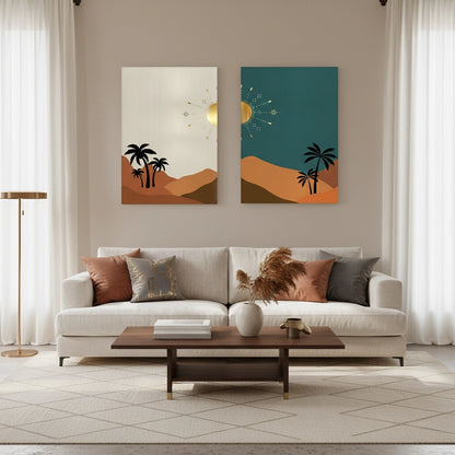 Golden Dunes Set of 2 - Canvas