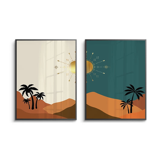 Golden Dunes Set of 2 - Fine Art