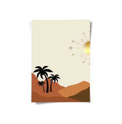 Golden Dunes Set of 2  - Poster