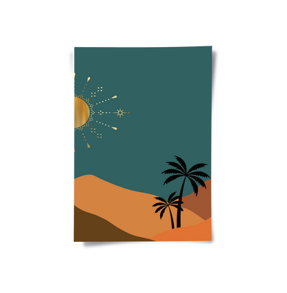 Golden Dunes Set of 2  - Poster