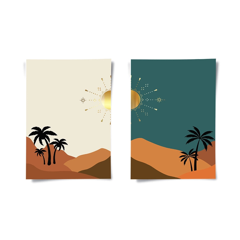 2Golden Dunes Set of 2  - Poster