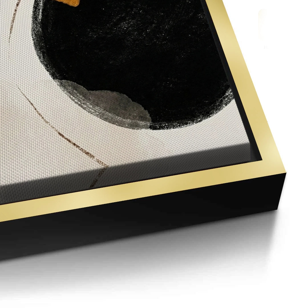 2Golden Eclipse Abstract - Canvas