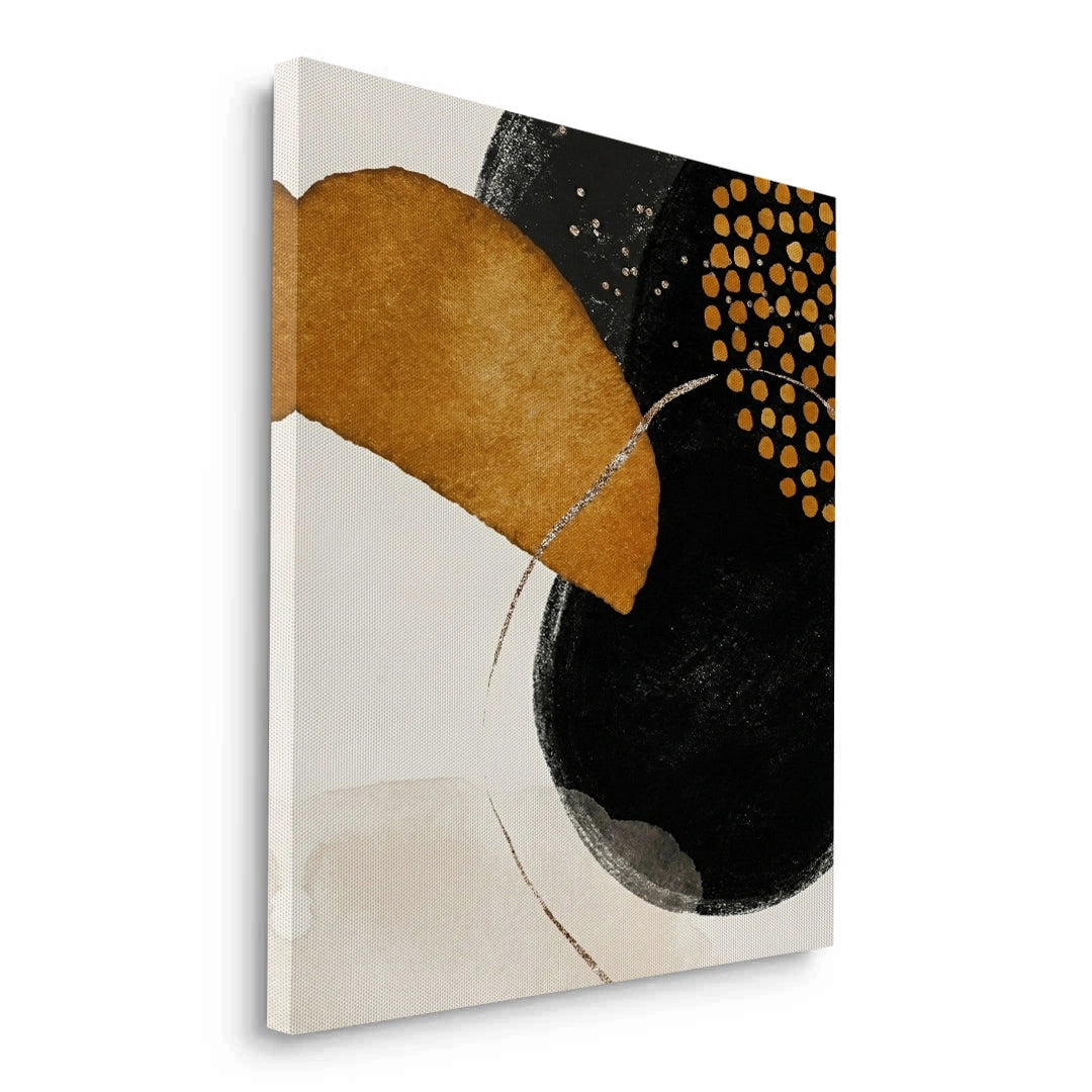 2Golden Eclipse Abstract - Canvas