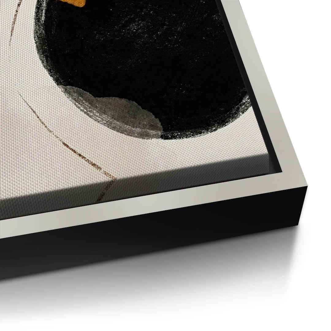 2Golden Eclipse Abstract - Canvas