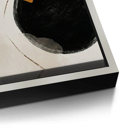 Golden Eclipse Abstract - Canvas