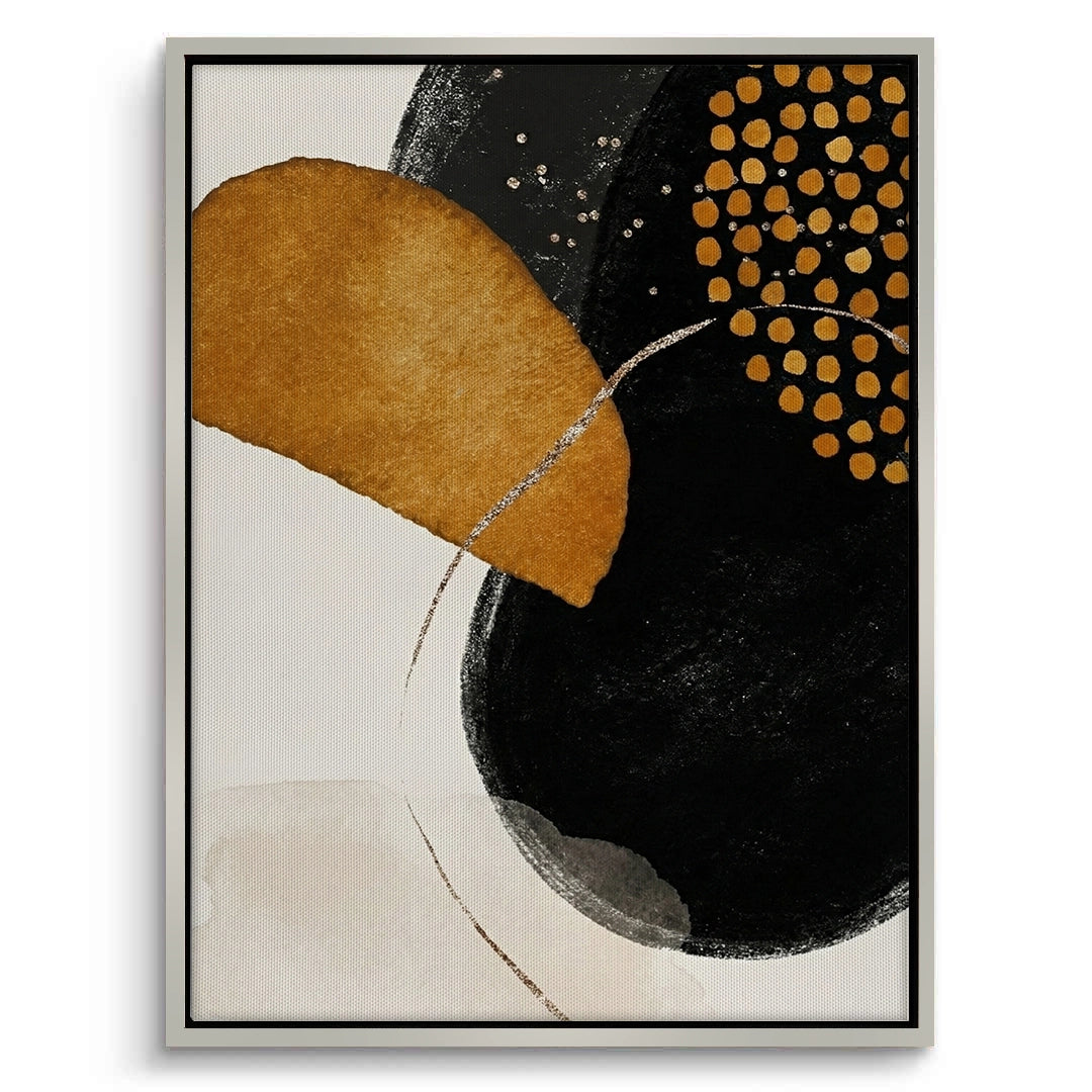 2Golden Eclipse Abstract - Canvas