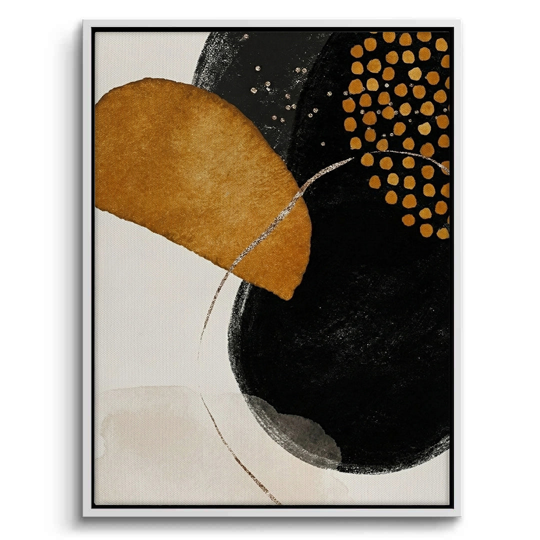 2Golden Eclipse Abstract - Canvas