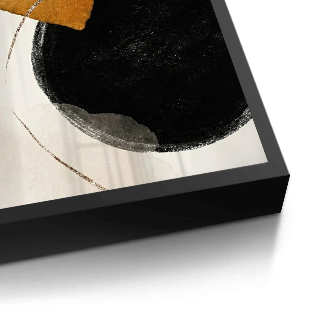 2Golden Eclipse Abstract - Fine Art