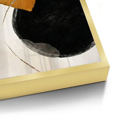 Golden Eclipse Abstract - Fine Art