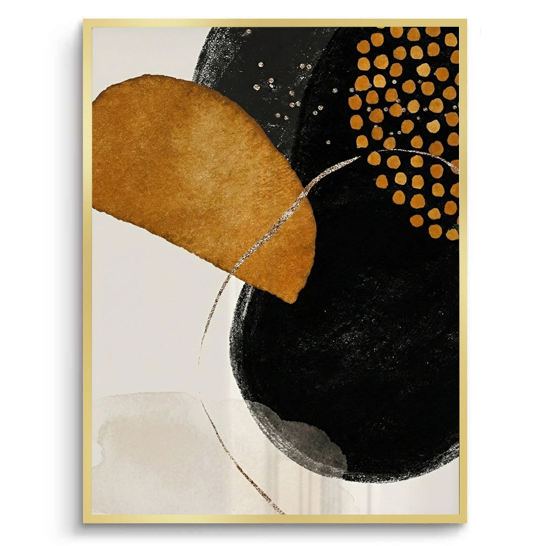 2Golden Eclipse Abstract - Fine Art