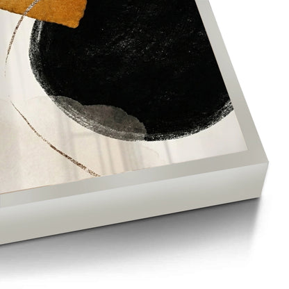 Golden Eclipse Abstract - Fine Art