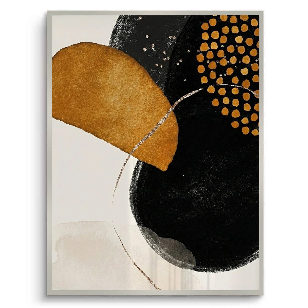 2Golden Eclipse Abstract - Fine Art