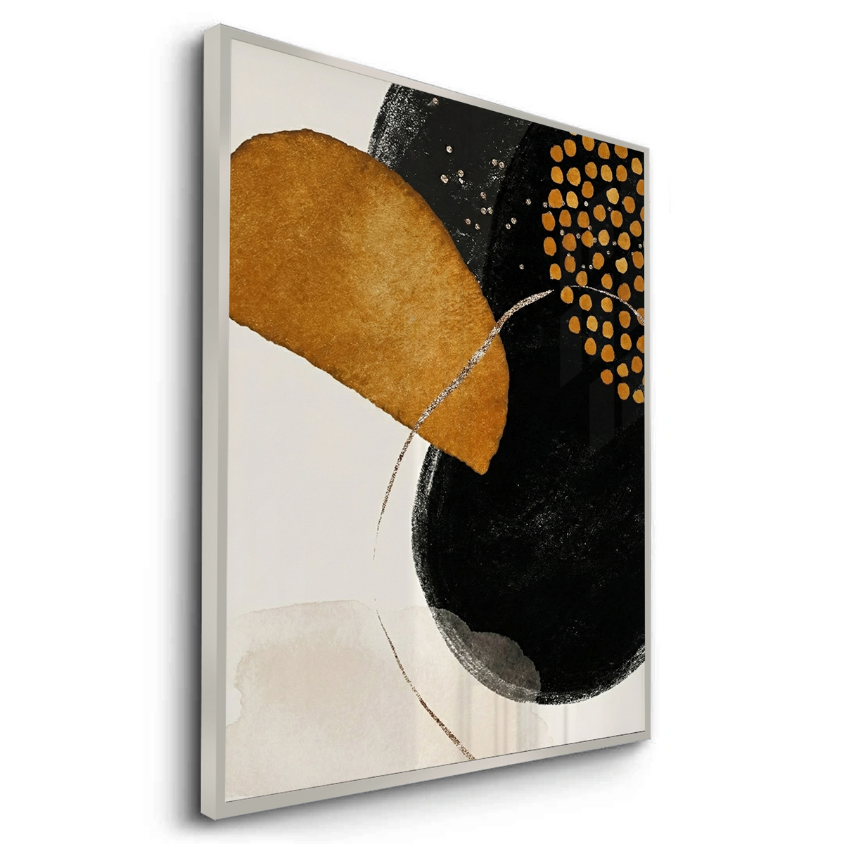 Golden Eclipse Abstract - Fine Art