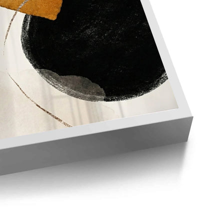 Golden Eclipse Abstract - Fine Art