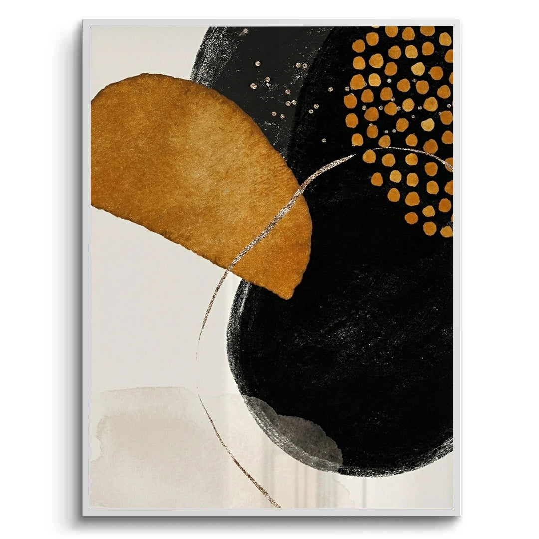 2Golden Eclipse Abstract - Fine Art