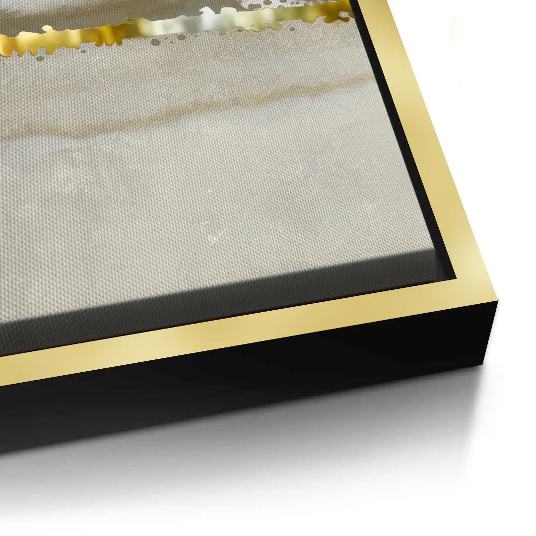 Golden Horizon Set of 3 - Canvas - Jasmineart.ae