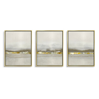 Golden Horizon Set of 3 - Canvas
