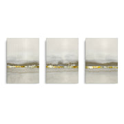 Golden Horizon Set of 3 - Canvas - Jasmineart.ae