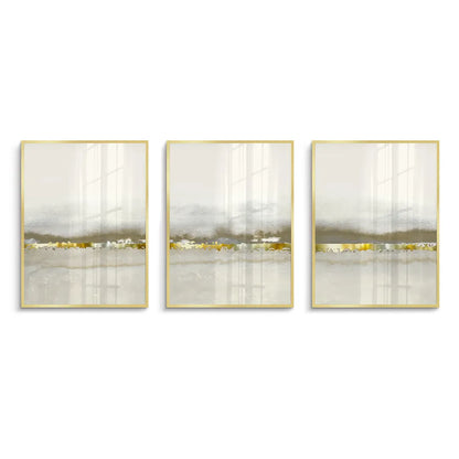Golden Horizon Set of 3 - Fine Art