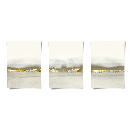 Golden Horizon Set of 3 - Poster