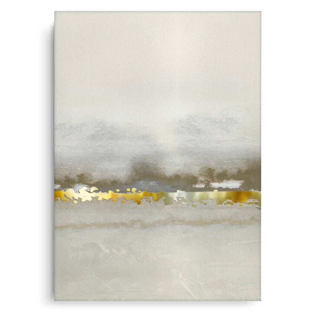 Golden Horizon Set of 3 - Canvas - Jasmineart.ae