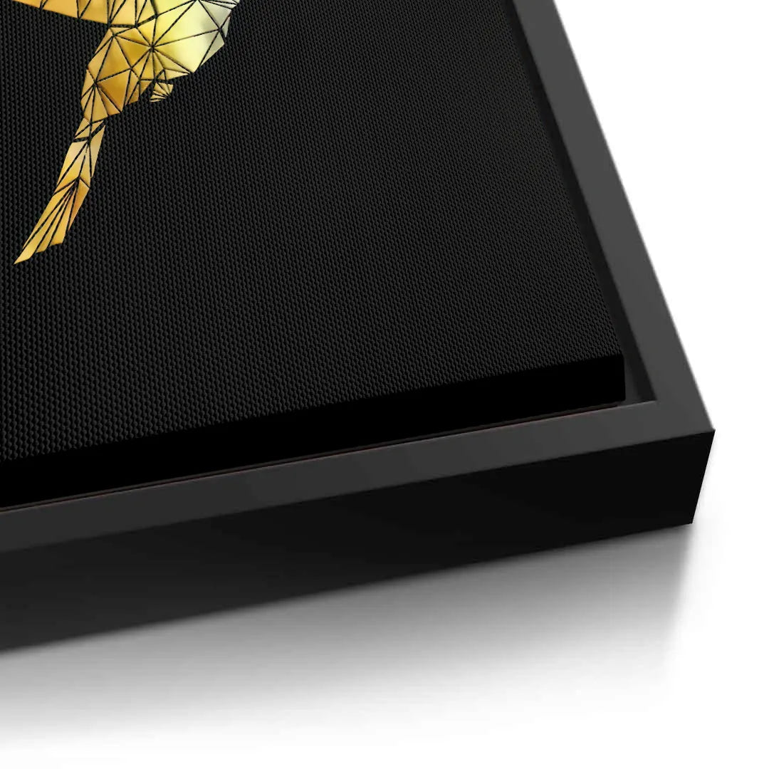 Golden Hummingbird - Canvas - Jasmineart.ae