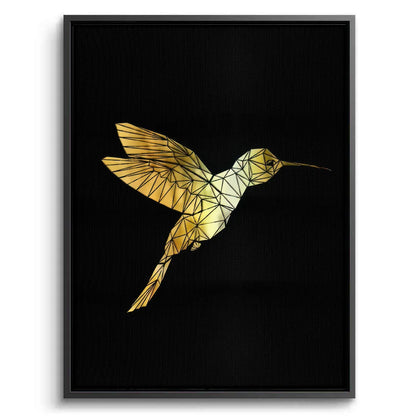 Golden Hummingbird - Canvas