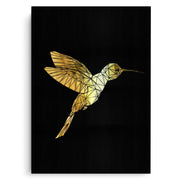 Golden Hummingbird - Canvas - Jasmineart.ae