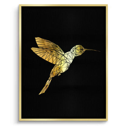 Golden Hummingbird - Canvas