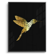 Golden Hummingbird - Fine Art - Jasmineart.ae