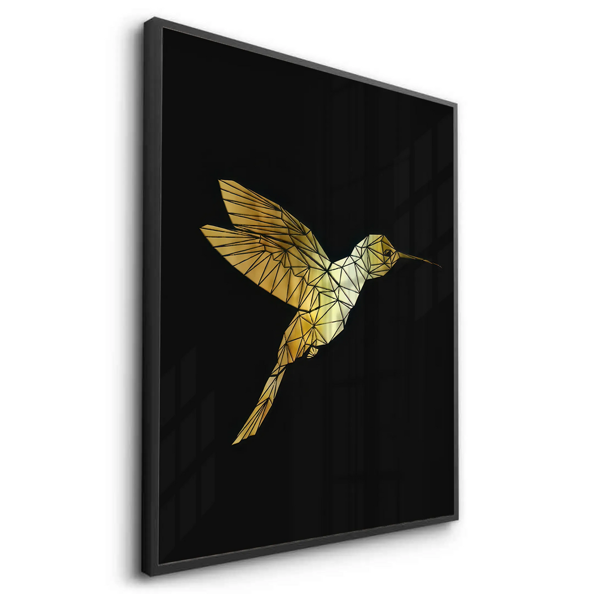 Golden Hummingbird - Fine Art - Jasmineart.ae