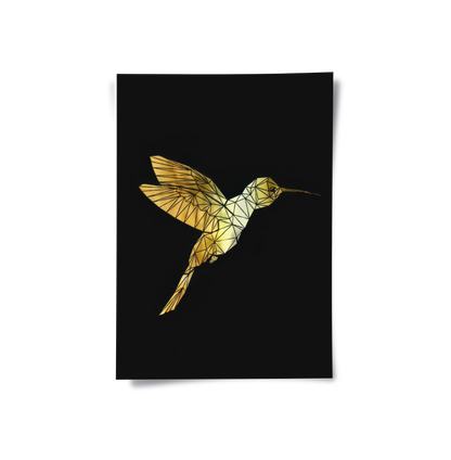 Golden Hummingbird - Poster