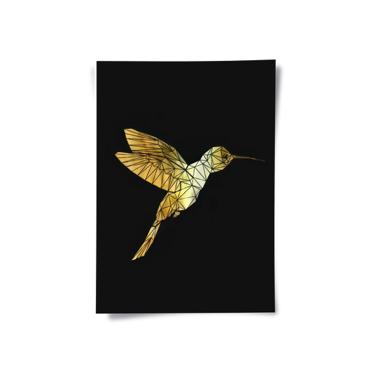 Golden Hummingbird - Poster