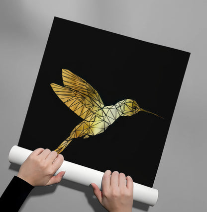 Golden Hummingbird - Poster