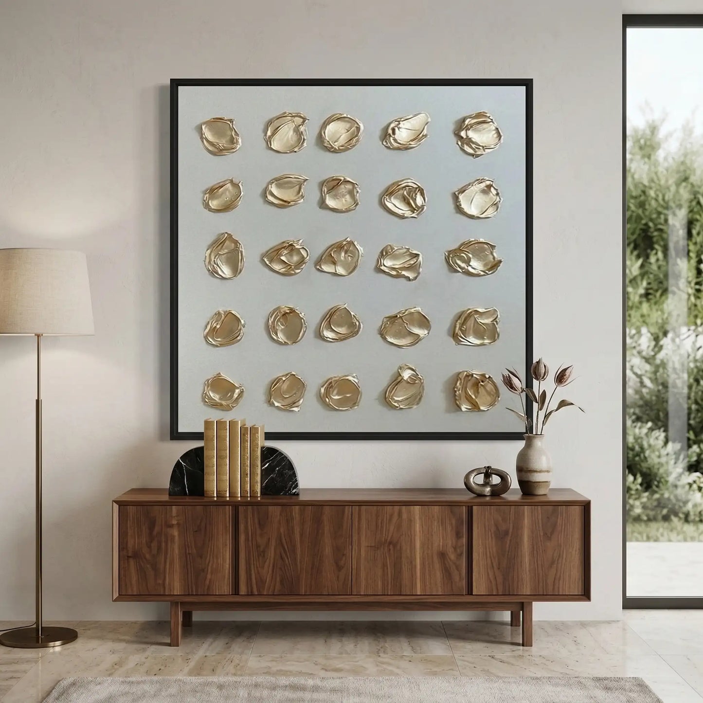 2Golden Impasto Orbs #GOG925