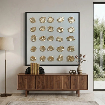 Golden Impasto Orbs #GOG925