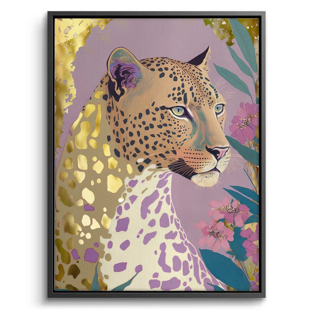 Golden Leopard - Canvas - Jasmineart.ae