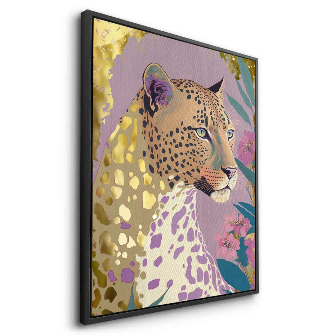 Golden Leopard - Canvas - Jasmineart.ae
