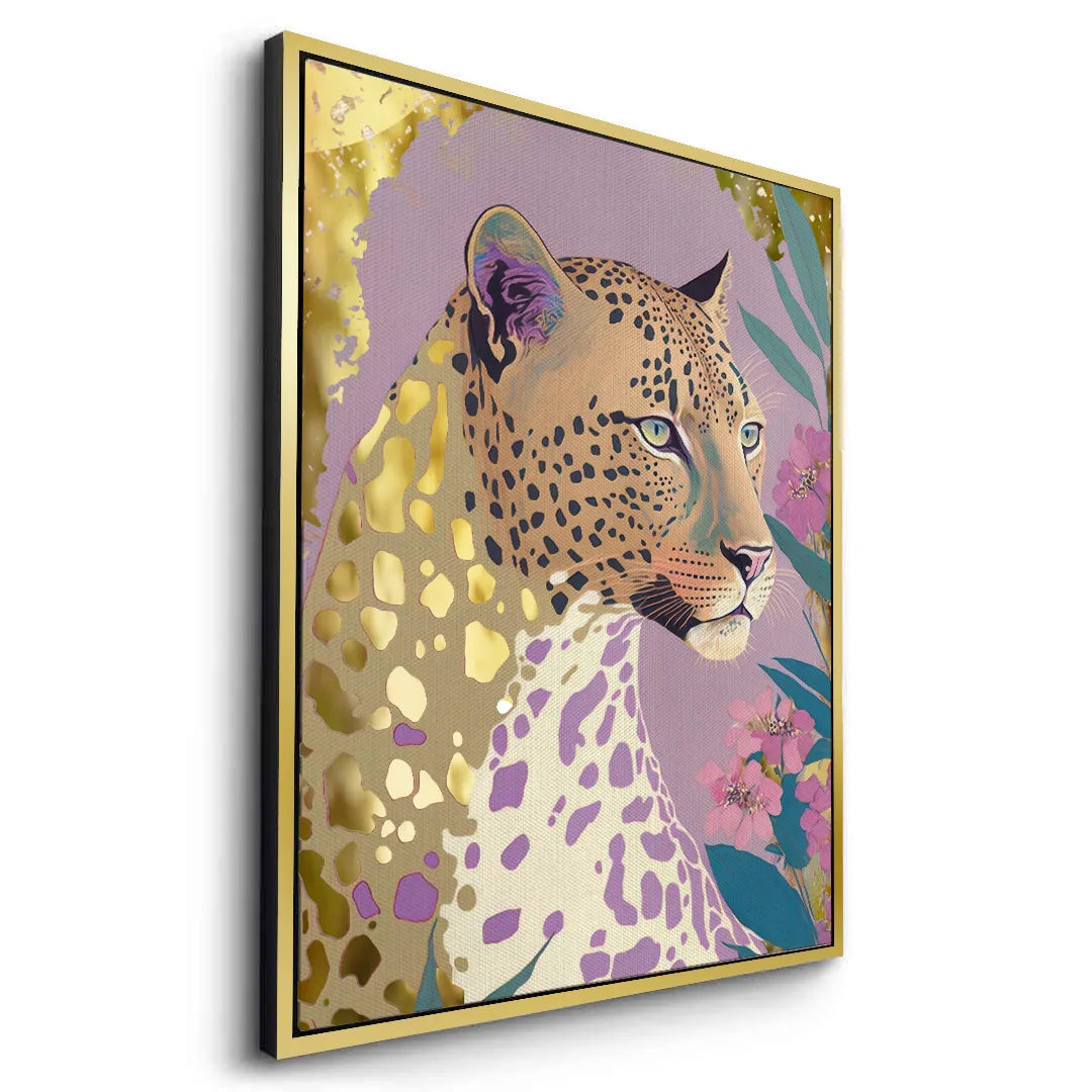 Golden Leopard - Canvas - Jasmineart.ae
