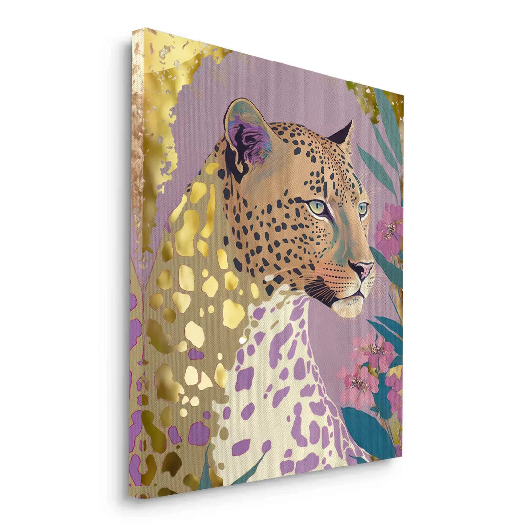 Golden Leopard - Canvas - Jasmineart.ae
