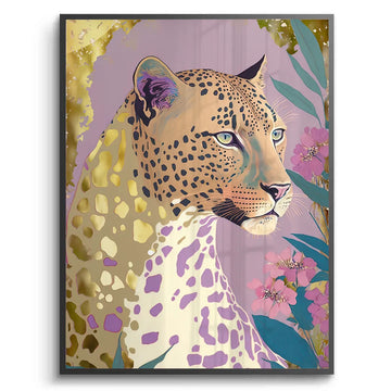 Golden Leopard - Fine Art - Jasmineart.ae