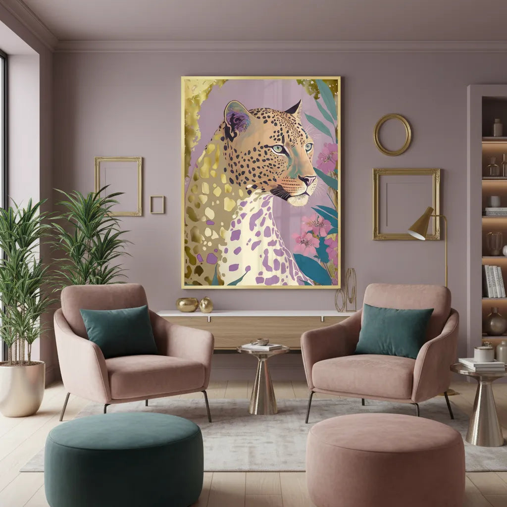 2Golden Leopard - Fine Art