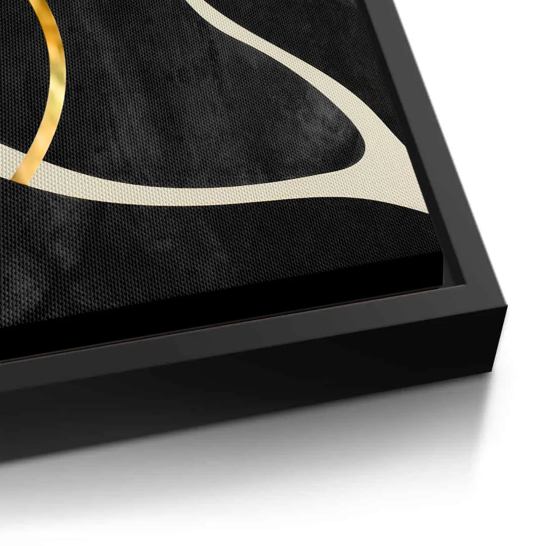 Golden Meander Set of 2 - Canvas - Jasmineart.ae