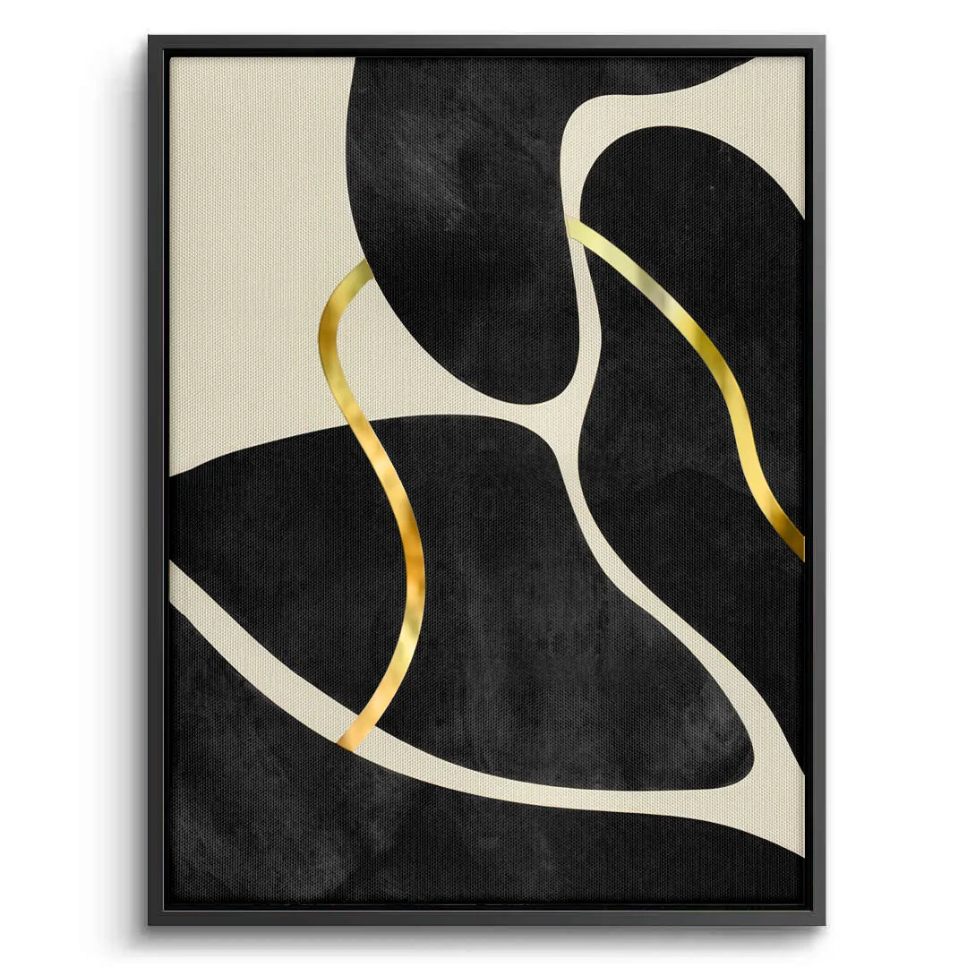 Golden Meander Set of 2 - Canvas - Jasmineart.ae