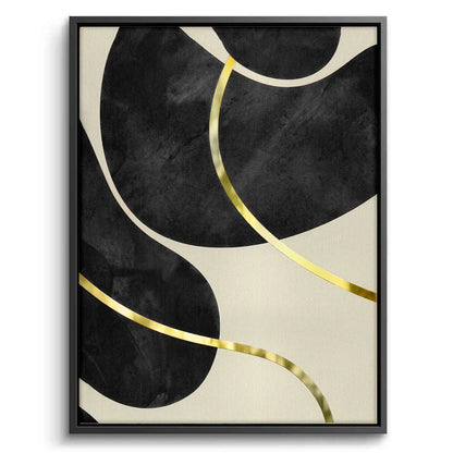 Golden Meander Set of 2 - Canvas