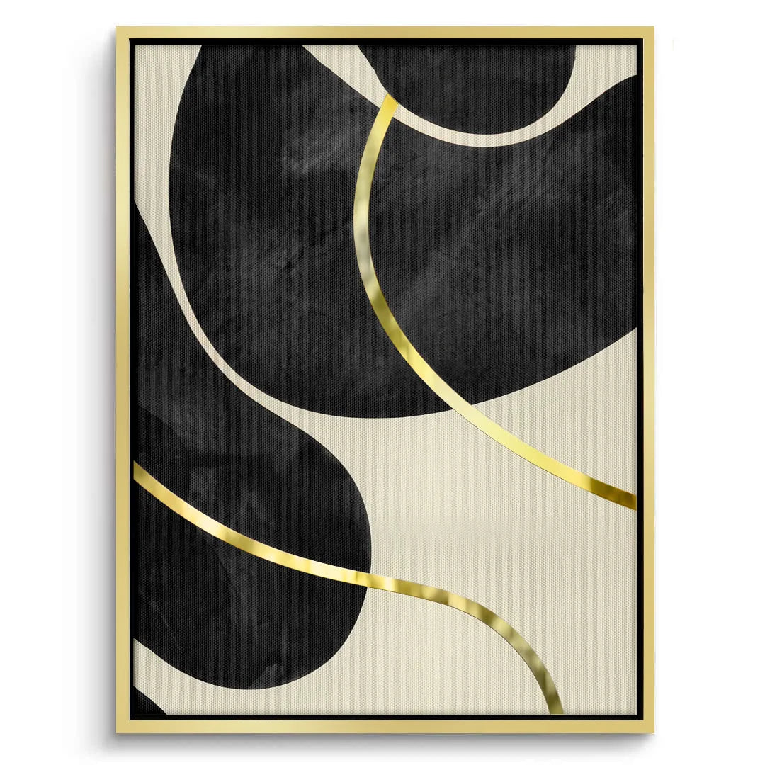 Golden Meander Set of 2 - Canvas - Jasmineart.ae