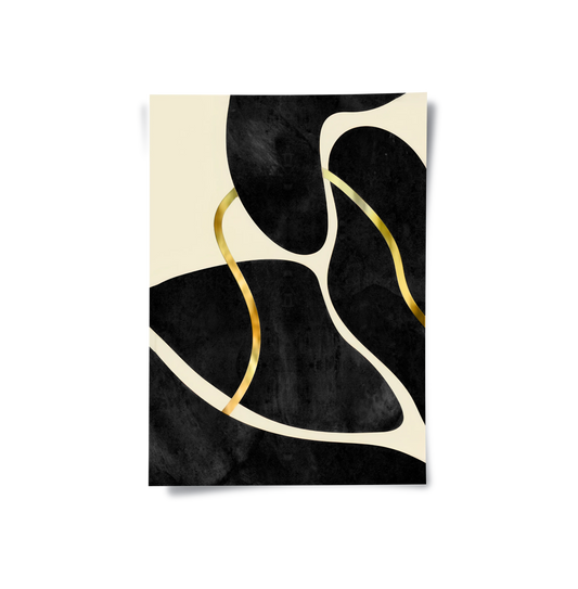 Golden Meander Set of 2 - Poster