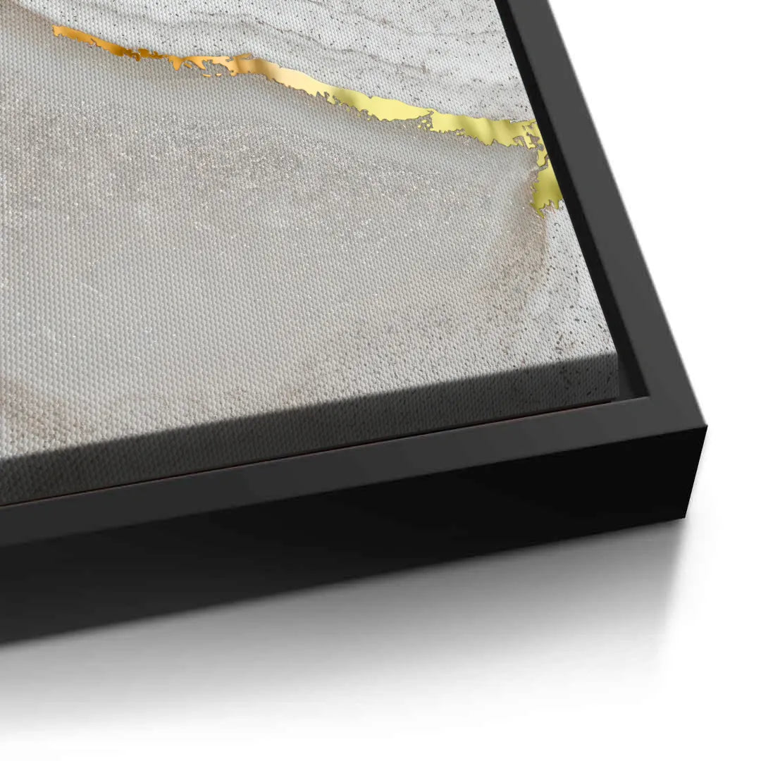 Golden Mineral Set of 2 - Canvas - Jasmineart.ae