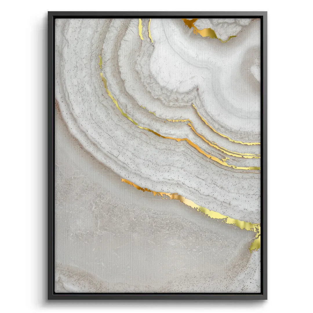 Golden Mineral Set of 2 - Canvas - Jasmineart.ae