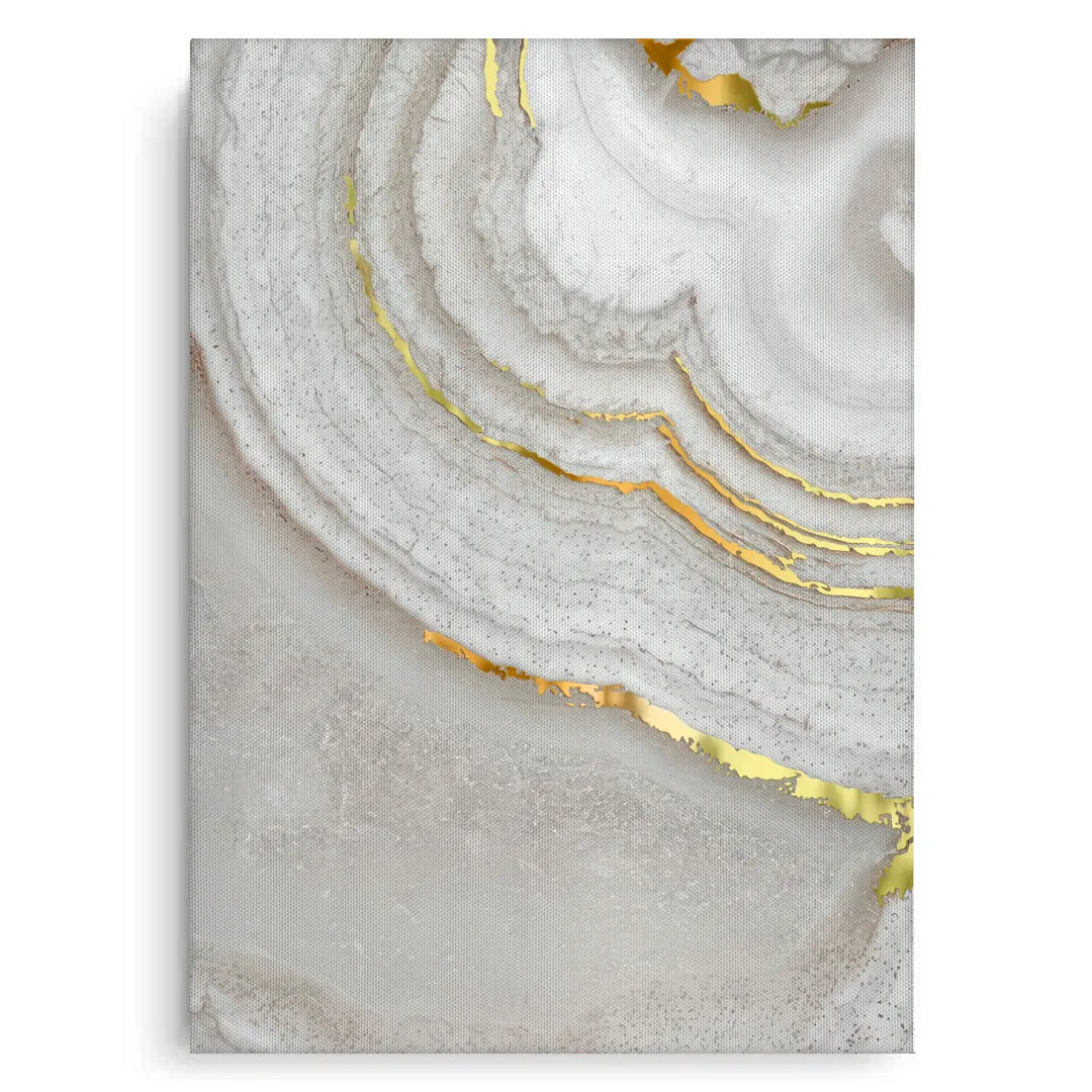 Golden Mineral Set of 2 - Canvas - Jasmineart.ae